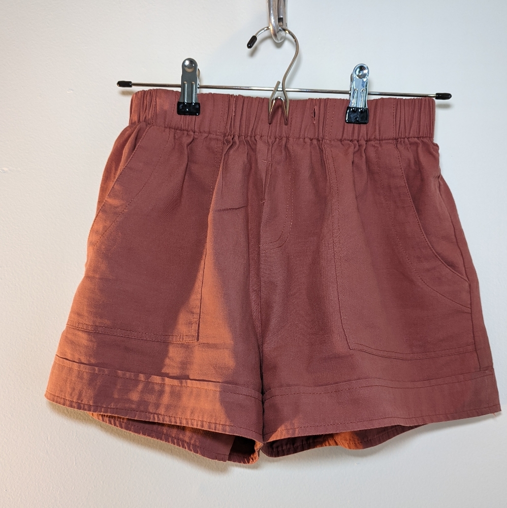Salmon High Wasted Shorts